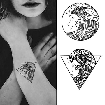 WAVES (PACK OF 2) - Stay Tatt | Temporary Tattoos
