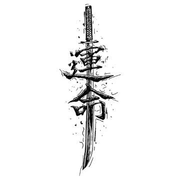 Katana Seal Semi Permanent Tattoo