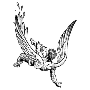 Fall of Icarus Semi Permanent Tattoo