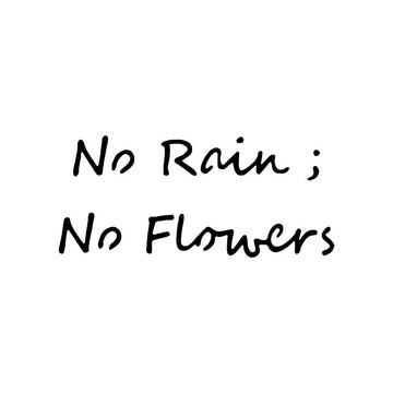 No Rain ; No Flowers