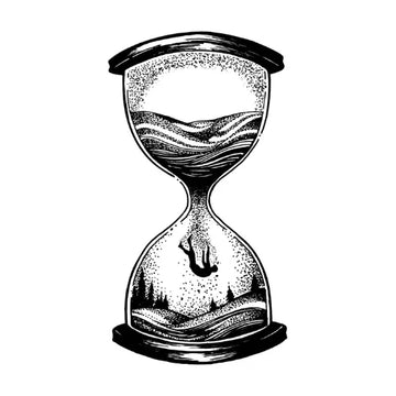 Hourglass Semi Permanent Tattoo