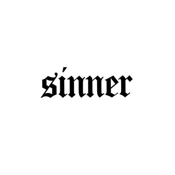 SINNER - Stay Tatt | Temporary Tattoos