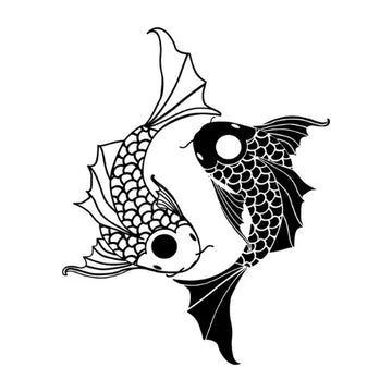 Yin Yang Koi Fish Tattoo