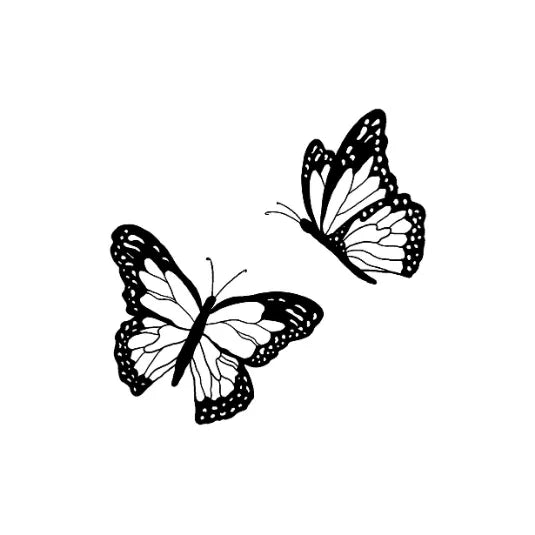 Butterfly Couple Semi-Permanent Tattoo – Twin Wing Art | Stay Tatt