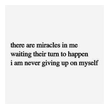 NEVER GIVE UP