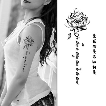 LOVE ROSE (BIG - PACK OF 2) - Stay Tatt | Temporary Tattoos