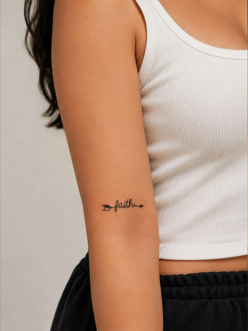 Faith Arrow Tattoo
