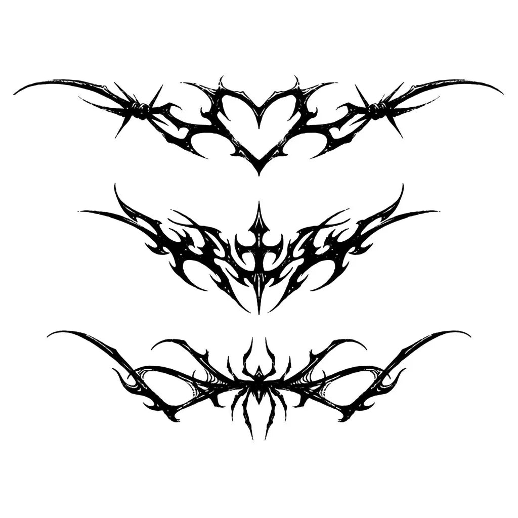 Gothic Tribal Bands Tattoo