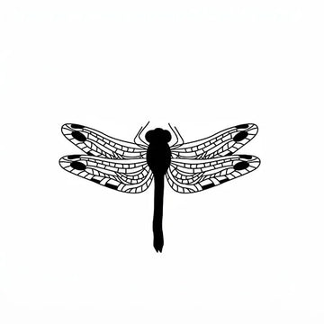 Dragonfly Sketch Semi-Permanent Tattoo – Detailed Ink | Stay Tatt