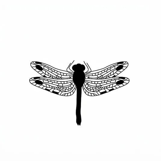 Dragonfly Sketch Semi-Permanent Tattoo – Detailed Ink | Stay Tatt