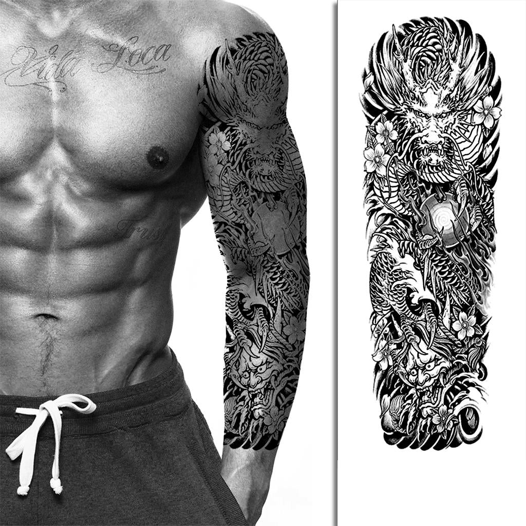 Angry Dragon (FULL) - Stay Tatt | Temporary Tattoos 