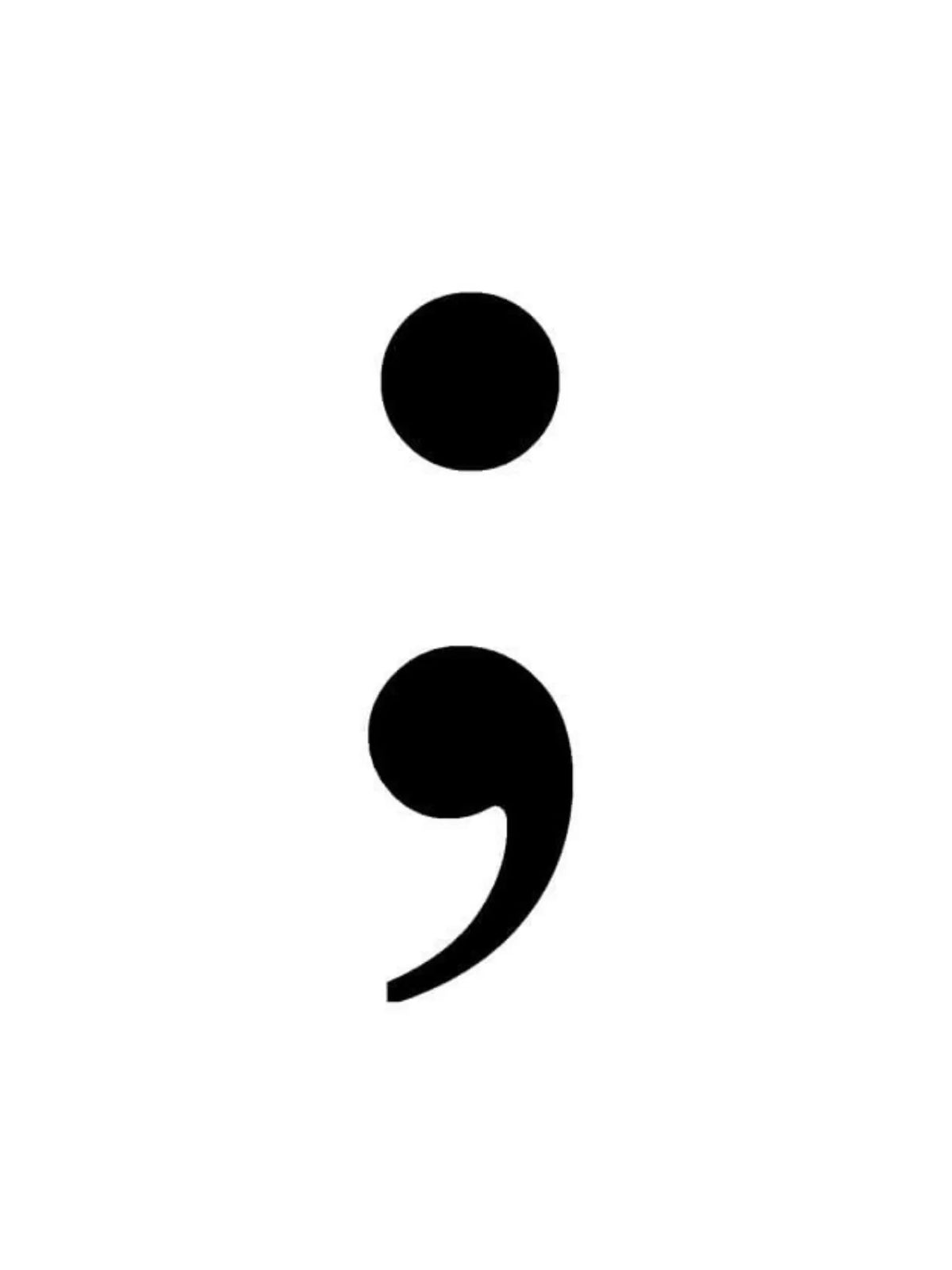 Semicolon Tattoo