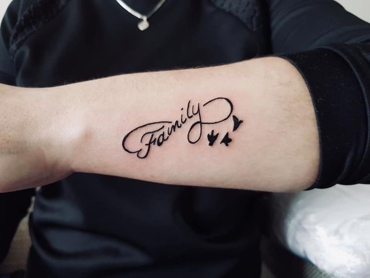 FT Words Infinity Sign Unicorn Tattoo set