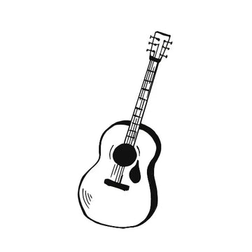 Mini Guitar Semi-Permanent Tattoo – Finger Tattoo Art | Stay Tatt