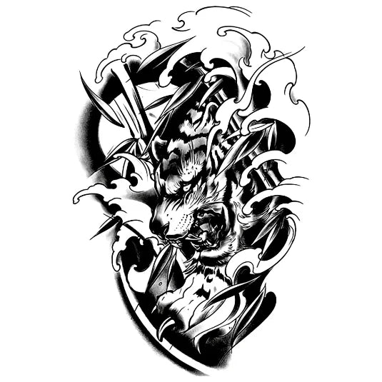 Tiger’s Fury Semi Permanent Tattoo