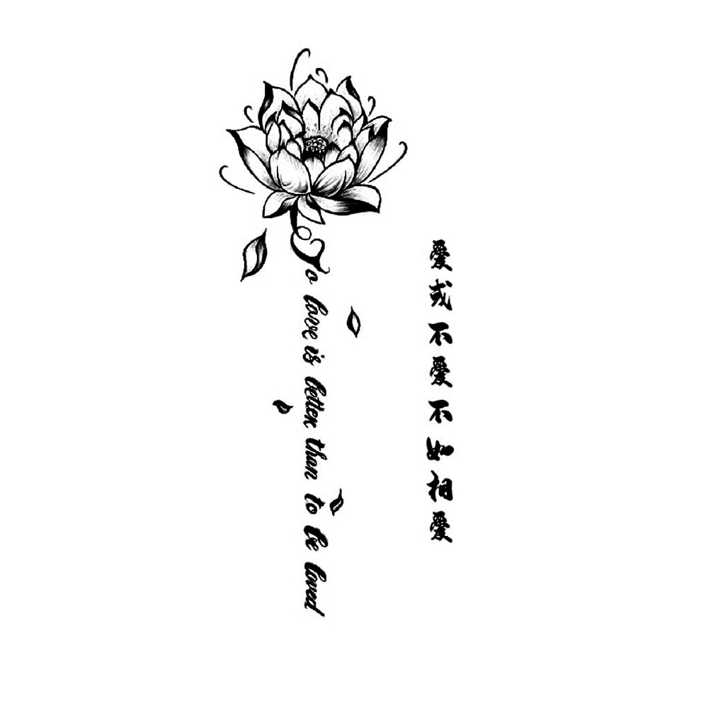 LOVE ROSE (BIG - PACK OF 2) - Stay Tatt | Temporary Tattoos 