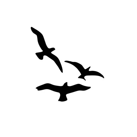 Three Flying Birds Tattoo