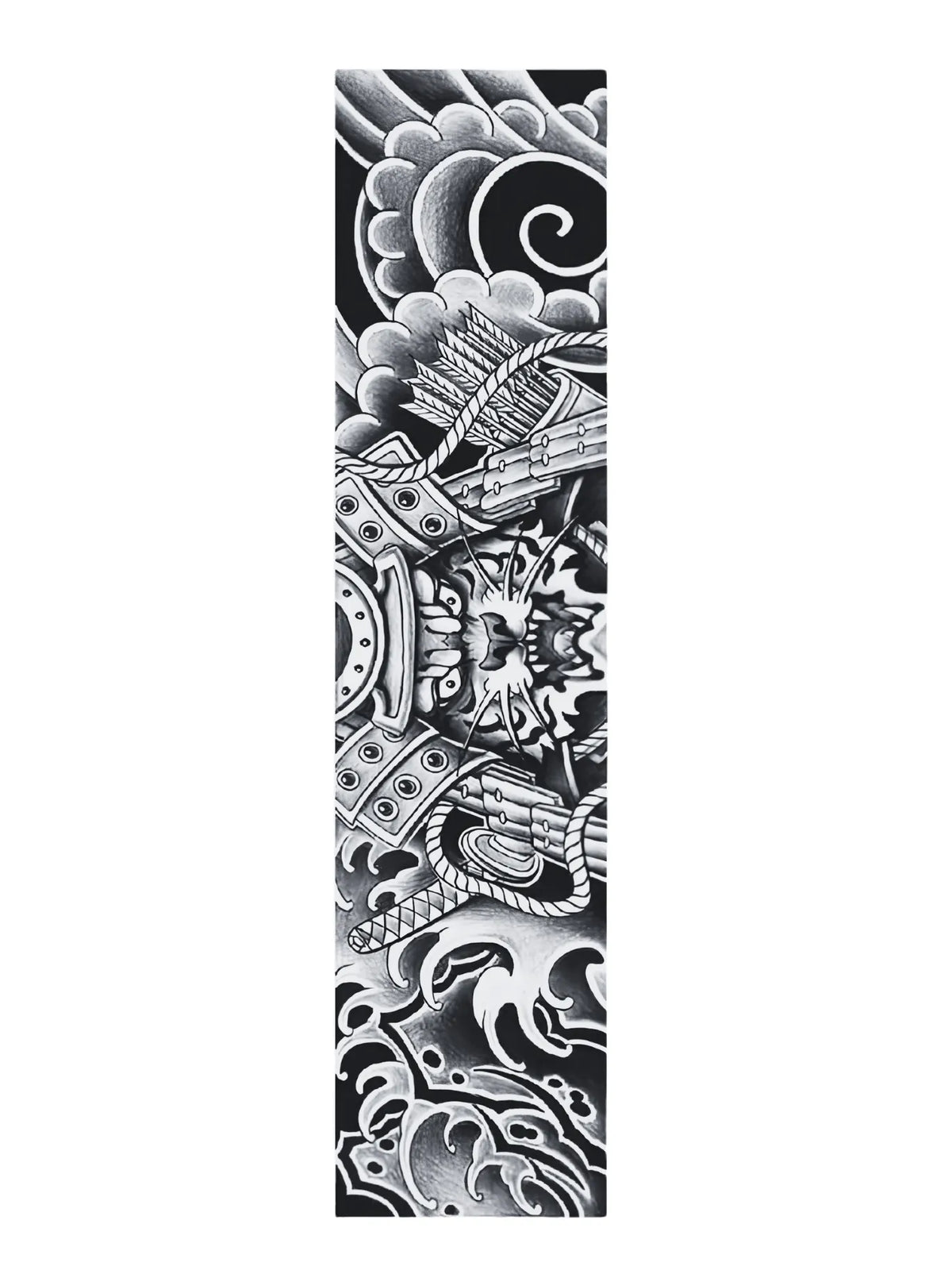 Samurai Armor Forearm Band Tattoo
