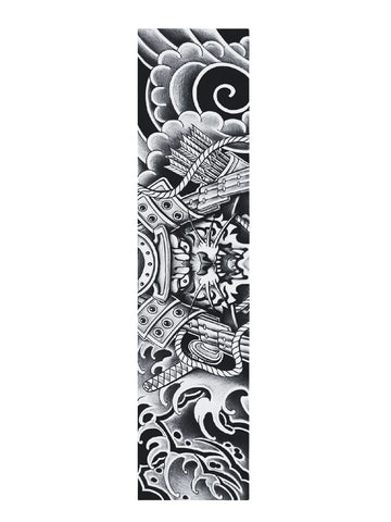 Samurai Armor Forearm Band Tattoo