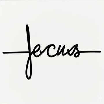 Minimalist “Focus” Script - Semi Permanent Tattoo