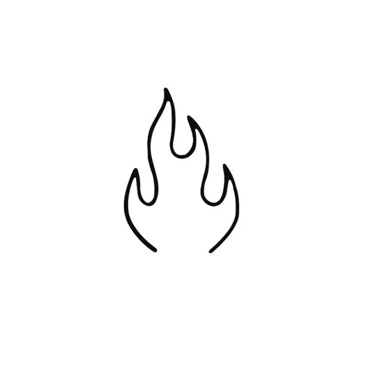 Flame – Semi-Permanent Tattoo