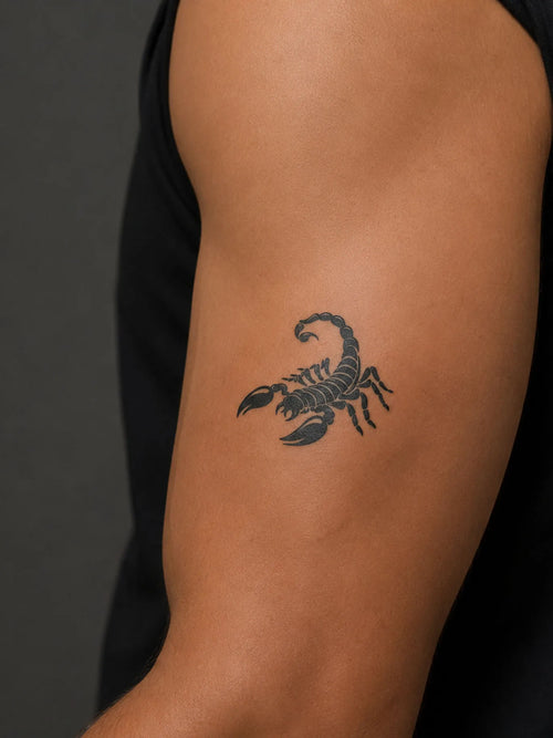 Shadow Sting Scorpion Tattoo