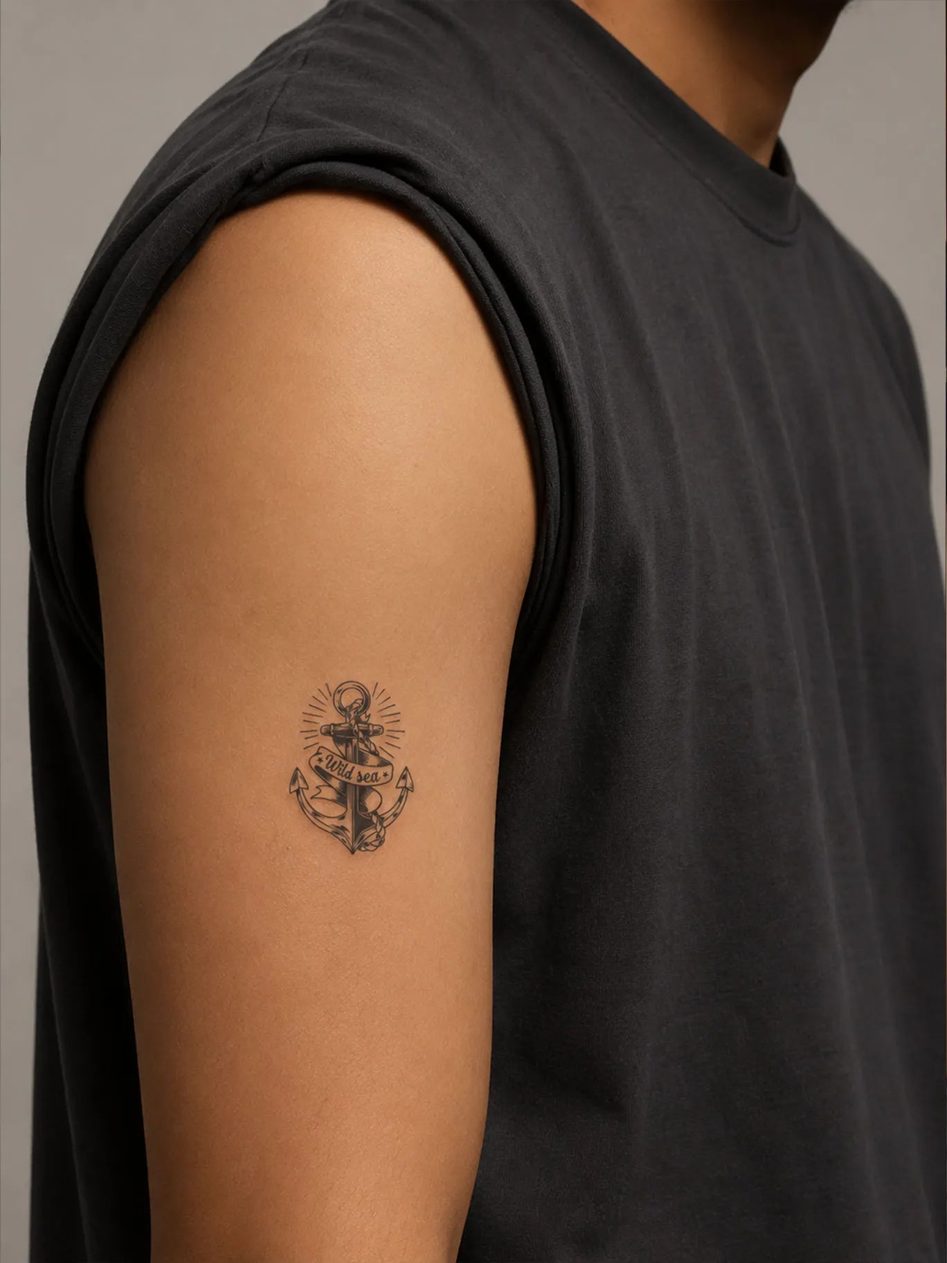 Wild Sea Anchor Tattoo