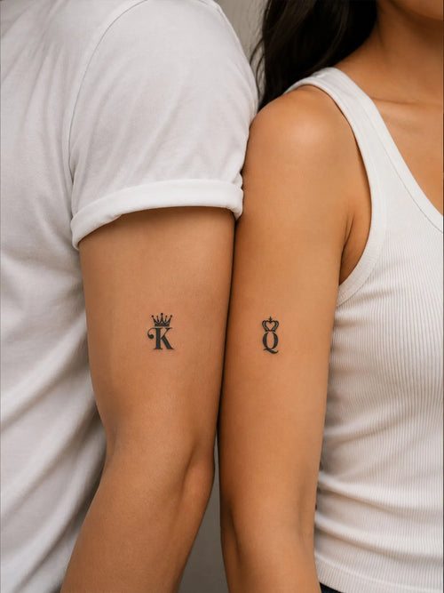 King & Queen Spades Tattoo