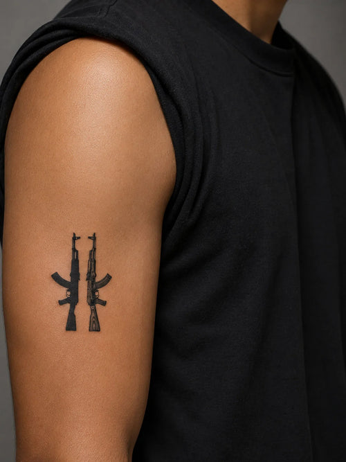 Twin AK-47 Tattoo