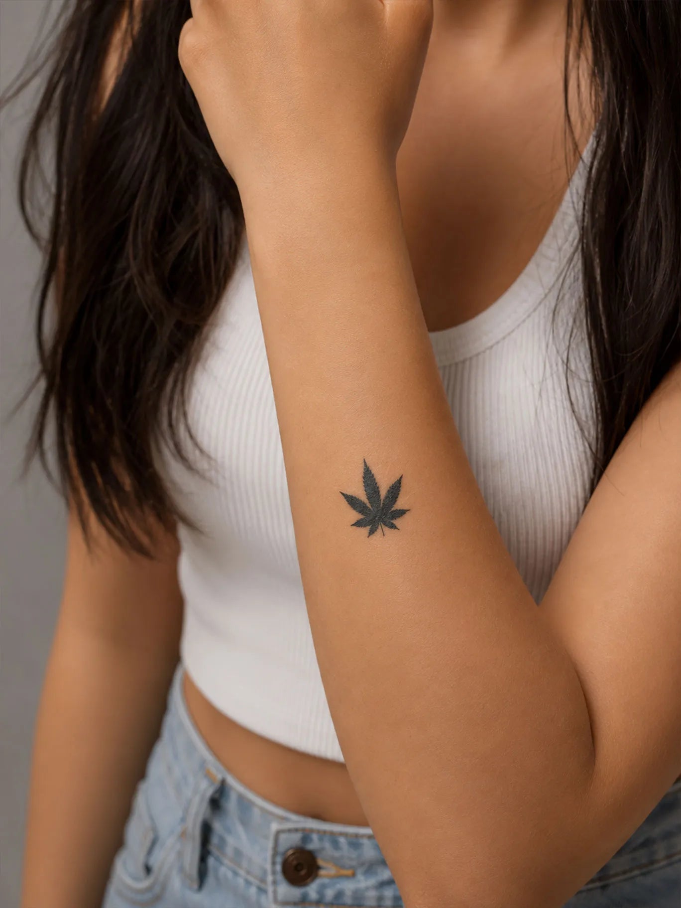 Mini Leaf Tattoo