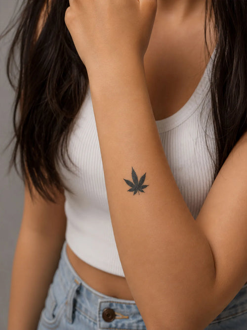 Mini Leaf Tattoo