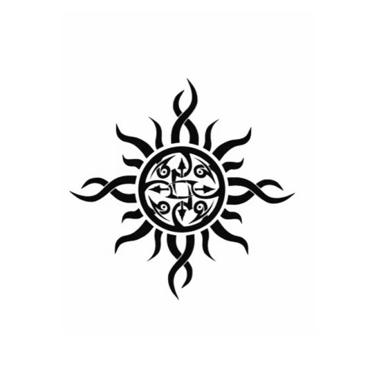 Tribal Sun – Semi Permanent Tattoo
