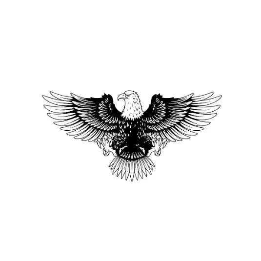 Eagle Semi-Permanent Tattoo – Bold Wingspan Ink Art | Stay Tatt