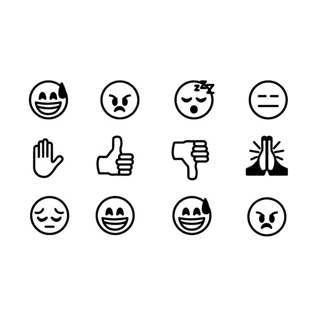 EMOJI BUNDLE (12 PIECES) - Stay Tatt | Temporary Tattoos 