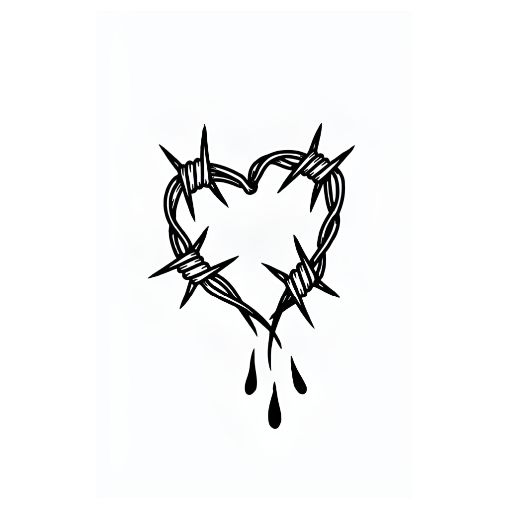 BARBED WIRE HEART