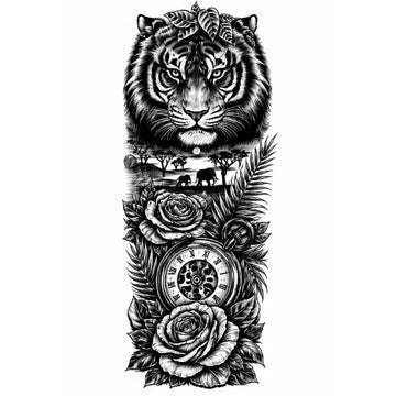 The Jungle Majesty - Semi Permanent Tattoo