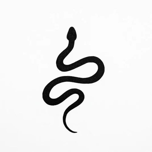 Curved Snake Tattoo