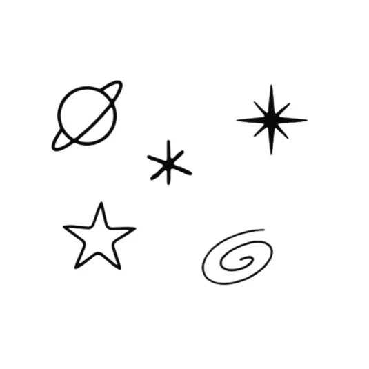 Cosmic Stars – Semi-Permanent Tattoo