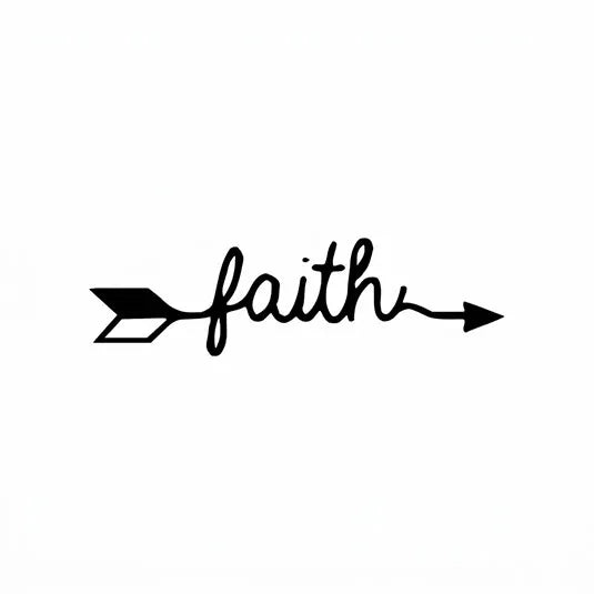 Faith Arrow Tattoo