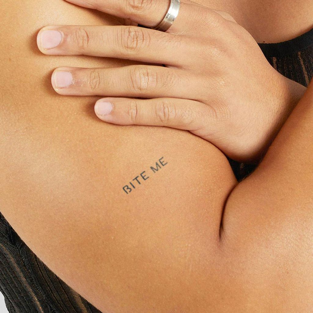 BITE ME - Stay Tatt | Temporary Tattoos 