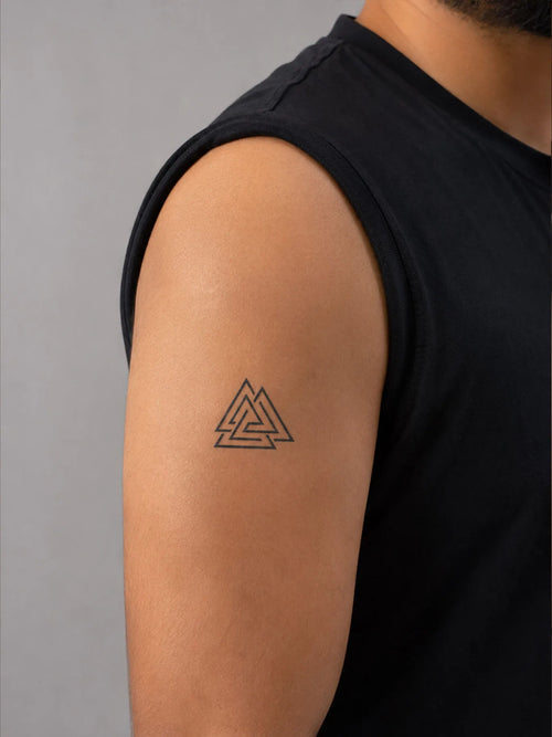 Valknut Triangles Tattoo