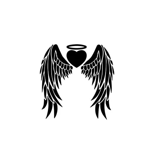 Angel Heart Wings Tattoo