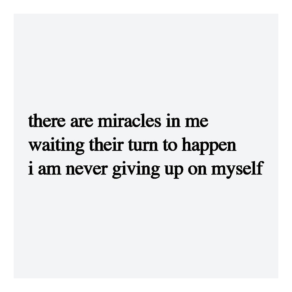 NEVER GIVE UP
