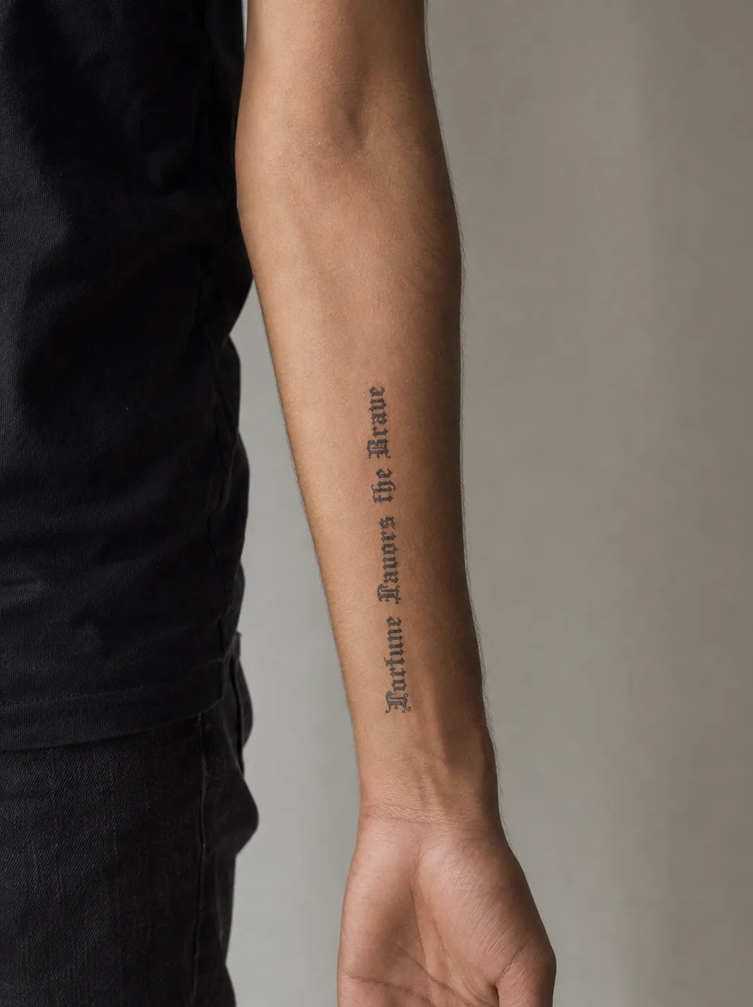 Fortune Favours the Brave Tattoo