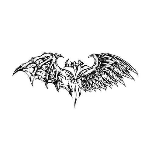 Gothic Wings Tattoo