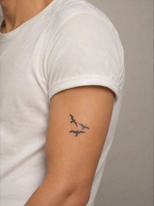 Three Flying Birds Tattoo