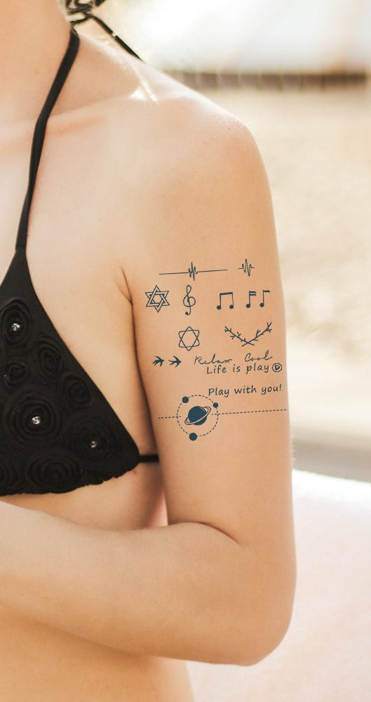 FT Small Symbols and icons pack of tattoos