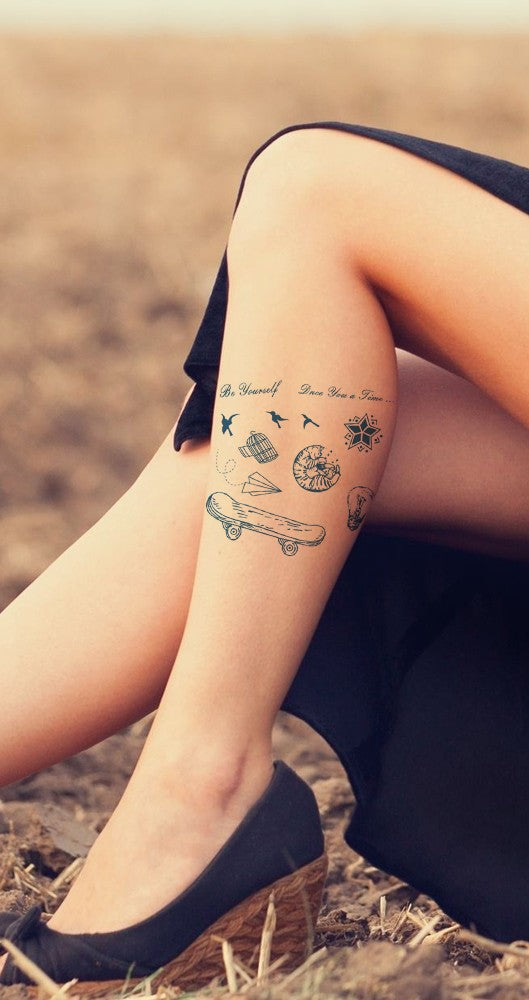 FT Quotes and Symbols pack of tattoos