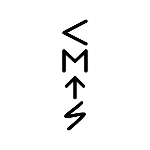 Vertical Rune Symbol Tattoo
