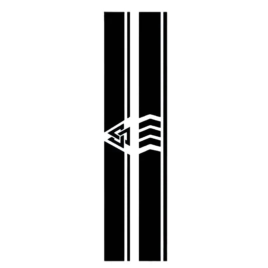 Bold Geometric Arrow Armband Tattoo